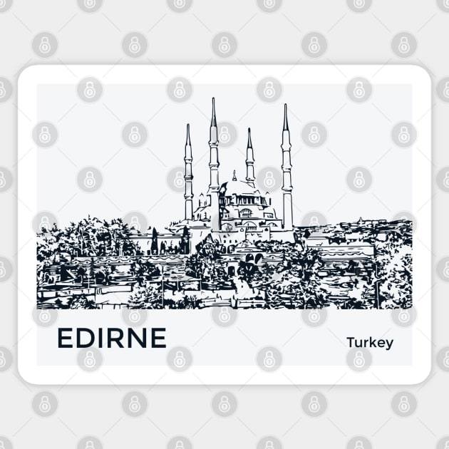 Edirne Turkey Sticker by Lakeric